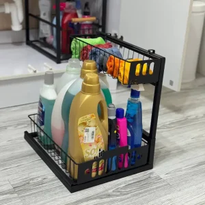 استند نظم‌دهنده هرمس مشکی کشویی کد 8136